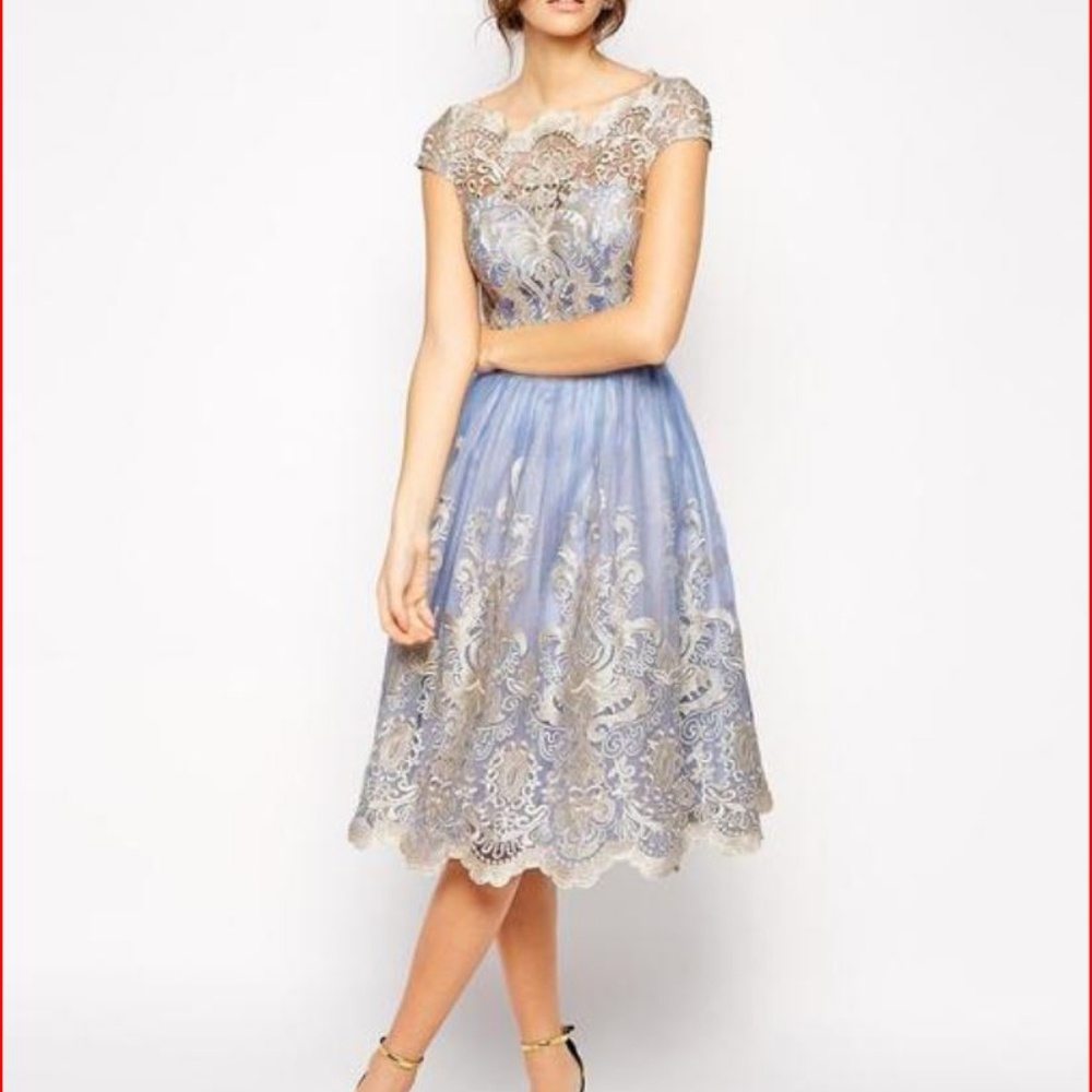Blue Cocktail Dress